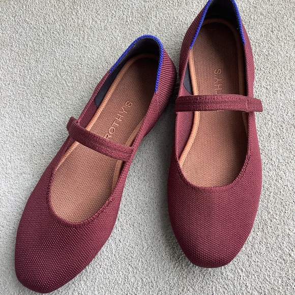 Rothy's Burgundy and Blue Flats - Picture 2 of 4